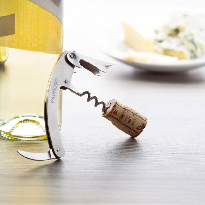 SOMMELIER EN ACIER INOXYDABLE PERSONNALISABLE 'KAISSE'