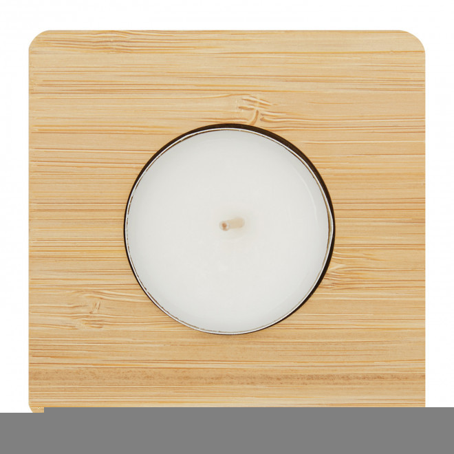 PHOTOPHORE EN BAMBOU PERSONNALISABLE 'ROMAN'
