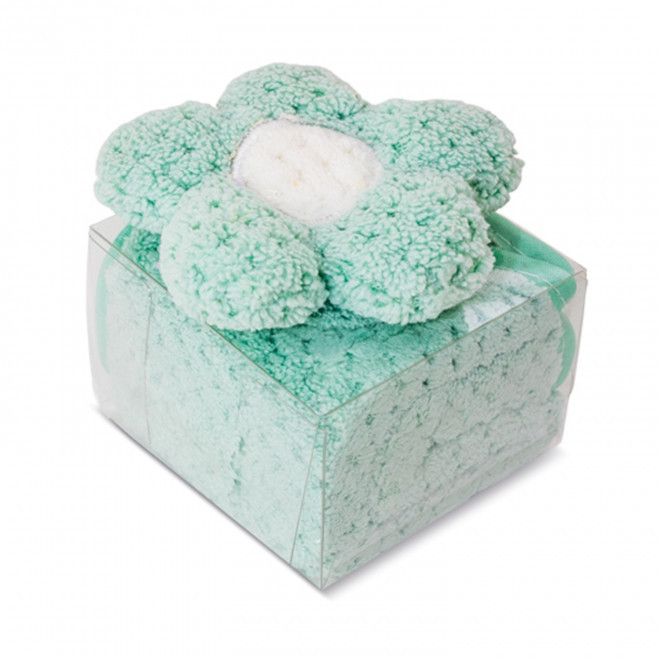 SET 12 SERVIETTES PERSONNALISABLE 'WOUFFY FLEURS'