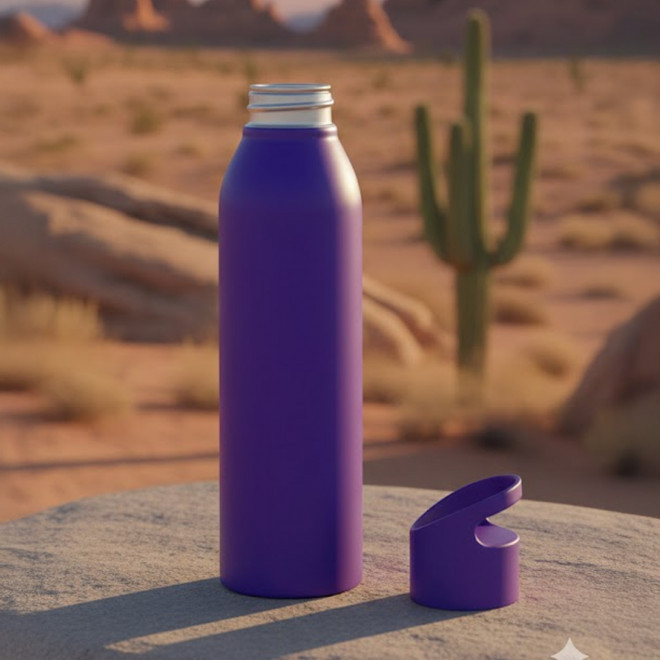 BOUTEILLE PUBLICITAIRE EN ACIER RECYCLE 650ML 'SIMCOE'