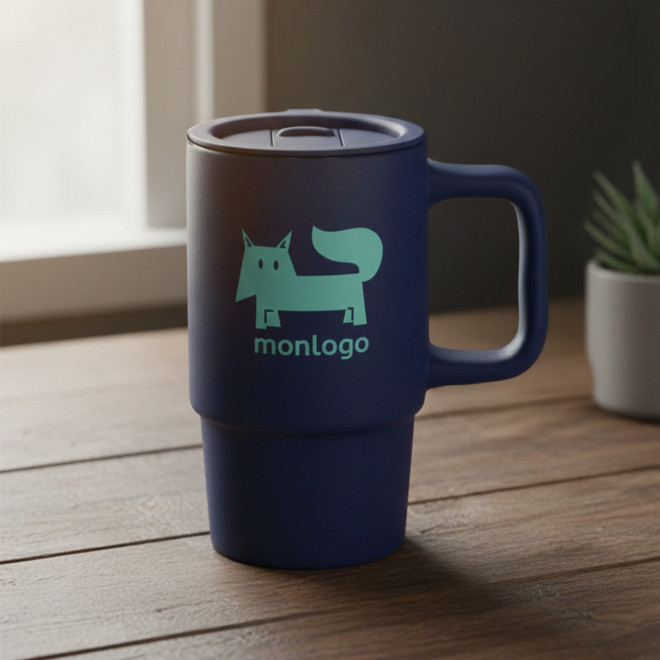 MUG EXPRESSO ISOTHERME 175ML PERSONNALISABLE 'MOKKA RECYCLE'