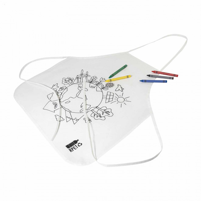 TABLIER A COLORIER PERSONNALISABLE 'ALIZEE CIRE'