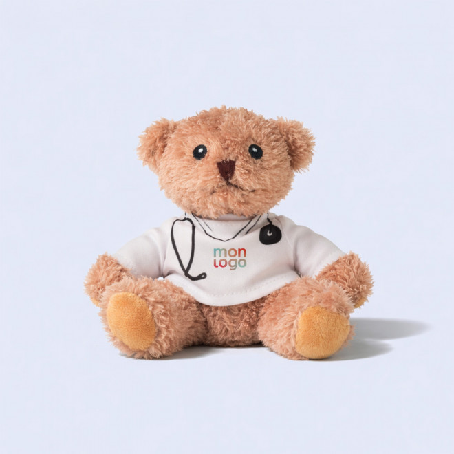 PELUCHE OURSON PERSONNALISABLE 'TEDDY DOCTEUR'