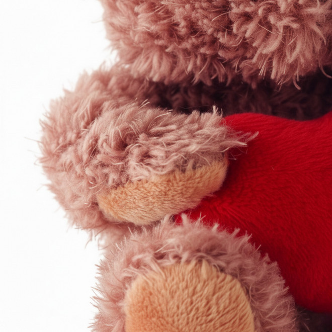 PELUCHE OURSON PERSONNALISABLE 'TEDDY COEUR'