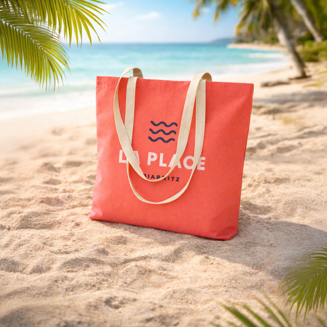 TOTE BAG PUBLICITAIRE BI COULEUR 140 GR 'AURIANOS'