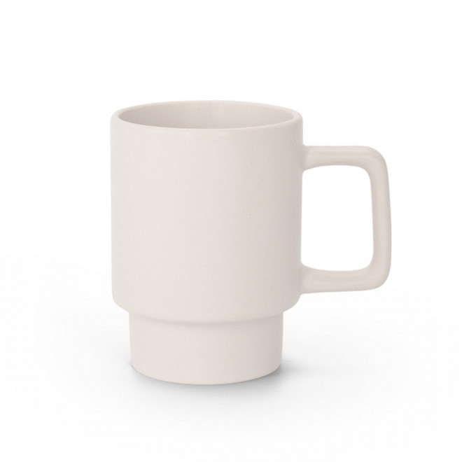MUG PUBLICITAIRE CERAMIQUE EMPILABLE 330ML 'PAPULA'