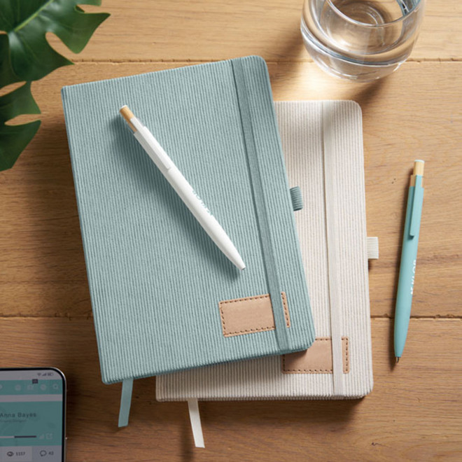 CARNET A5 VELOURS PERSONNALISE 'CORDO'