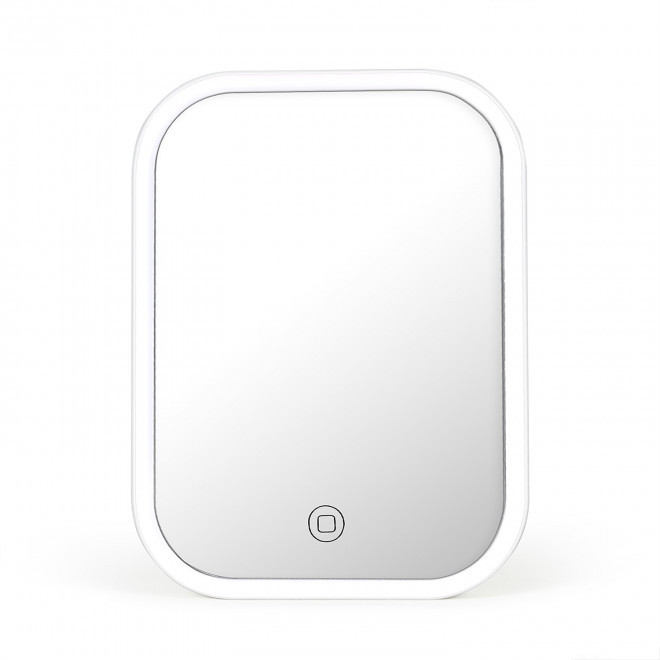 MIROIR LUMINEUX LED RECHARGEABLE PERSONNALISE 'LIAGE'