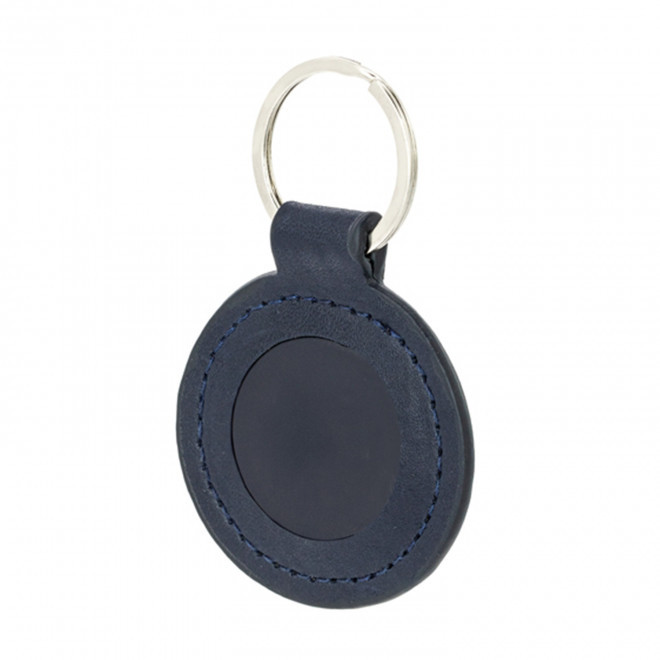 PORTE CLES EN PU ROND PERSONNALISABLE 'ALIXO'