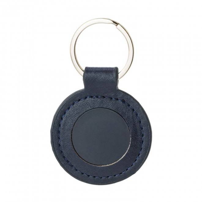 PORTE CLES EN PU ROND PERSONNALISABLE 'ALIXO'