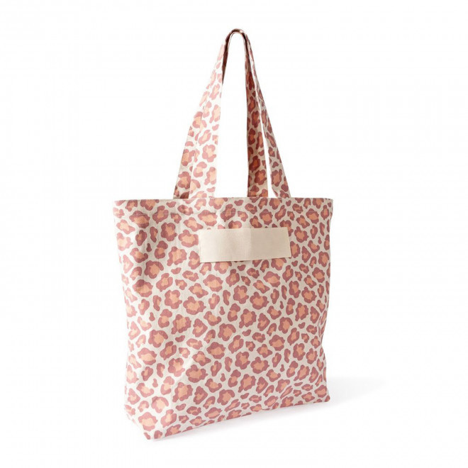 TOTE BAG SOUFFLET LEOPARD PERSONNALISE 'SALESSE'