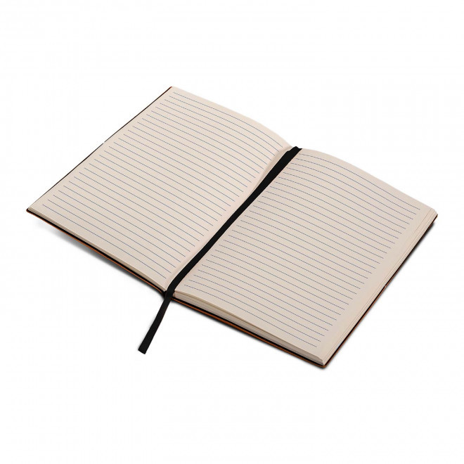 CARNET PERSONNALISABLE CUIR RECYCLE 'VIREO ELASTIQUE'