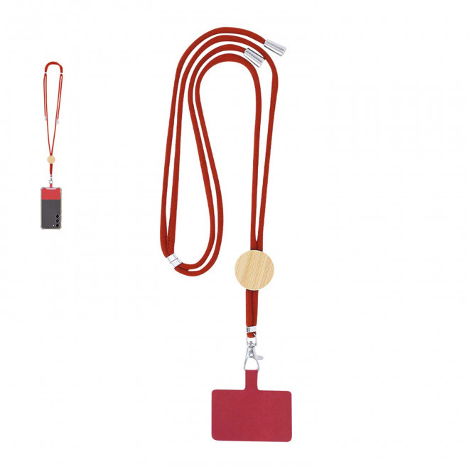 TOUR DE COU TELEPHONE PERSONNALISE 'NURAS COTON COLOR'