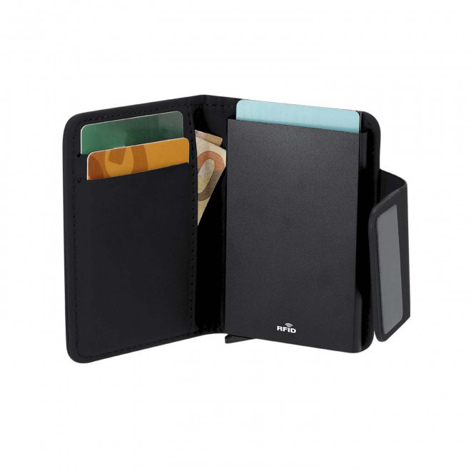 PORTE CARTES EN PU PERSONNALISE 'BANKIX MONNAIE'