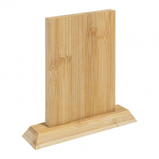 TROPHEE EN BAMBOU PERSONNALISE 'FAUSTINO RECTANGLE'