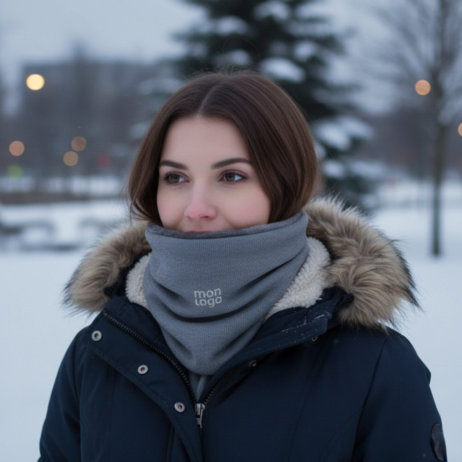 TOUR DE COU PERSONNALISABLE COTELE POLAIRE 'SIMIA'