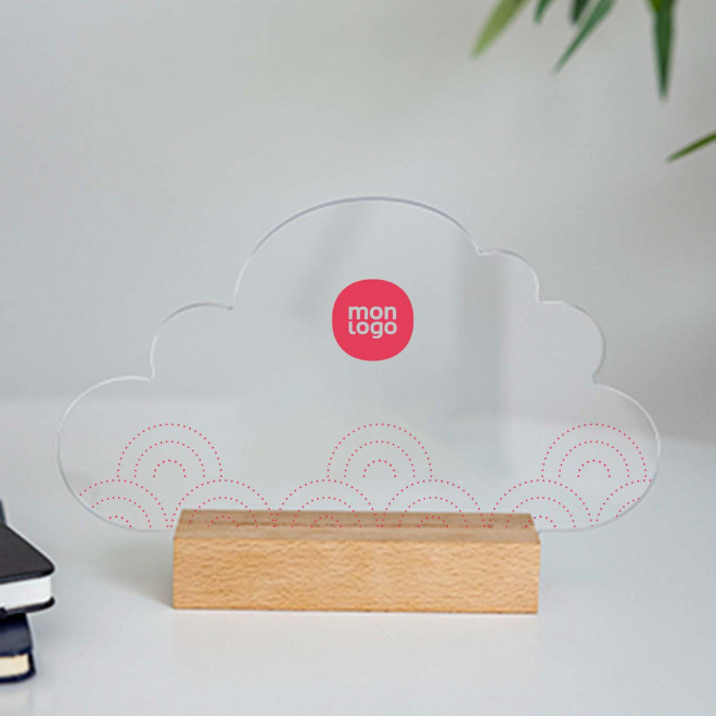 TROPHEE ACRYLIQUE ET BOIS PERSONNALISABLE 'UKITA WOOD'