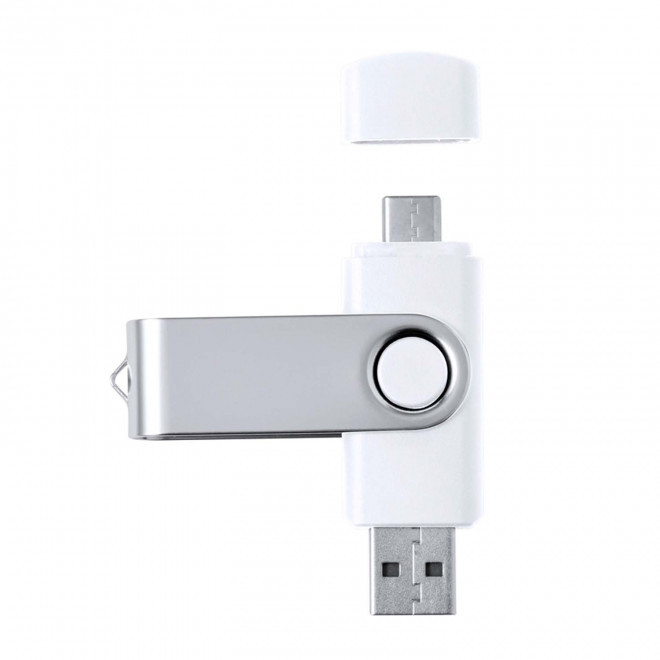 CLE USB ET USB C 3.0  PERSONNALISABLE 'TWISTER DUO' 16 GO