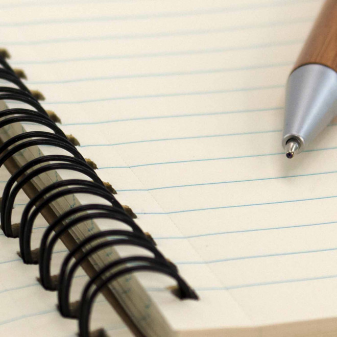 CARNET A6 PERSONNALISABLE EN CARTON RECYCLE 'RALIA'