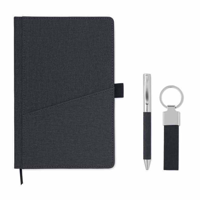 COFFRET CARNET STYLO PORTE CLE PERSONNALISABLE SCRIBI'