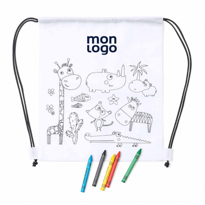 SAC A COLORIER PERSONNALISABLE 'KIDDY CORDE'