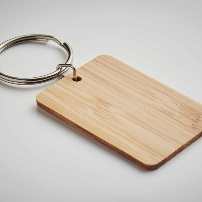 PORTE CLE PERSONNALISABLE EN BAMBOU 'BASTAYA'