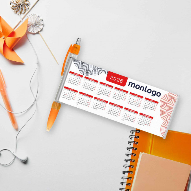 STYLO BANNIERE CALENDRIER PERSONNALISABLE 'SCROLL DATE'
