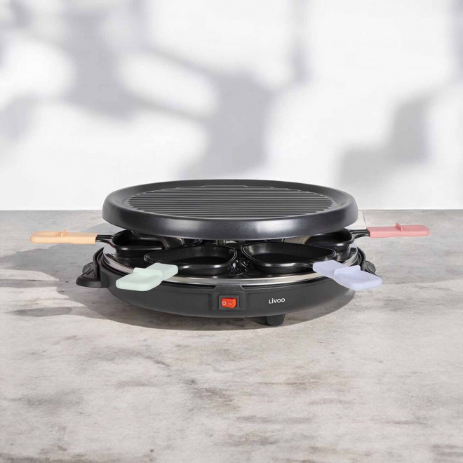 APPAREIL RACLETTE 6 PERSONNES PERSONNALISABLE 'MAROILLES' LIVOO®