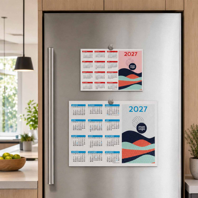 CALENDRIER MAGNÉTIQUE AIMANTÉ PERSONNALISÉ 'DATE'