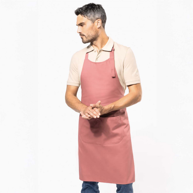 TABLIER LONG PERSONNALISE COTON 280G POCHE 'KARITAB'