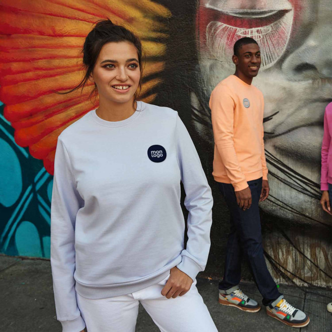 SWEAT COL ROND HOMME PERSONNALISABLE 'TERRY'