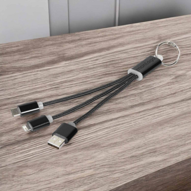 CABLE COURT 3 EN 1 PERSONNALISABLE 'FIBOU MINI'