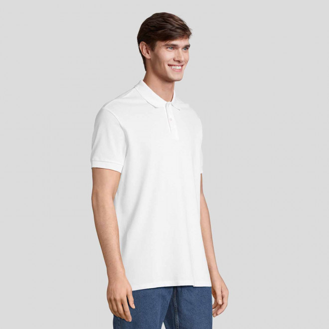 POLO MIXTE PERSONNALISABLE BLANC 'PACIFIC' 210G/M2