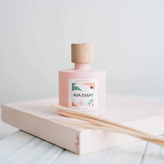 DIFFUSEUR DE PARFUM PERSONNALISE BOUCHON BOIS 'AVA MAY'