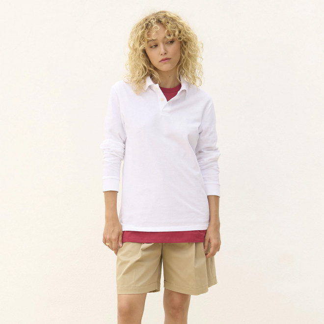 POLO MIXTE COULEUR PERSONNALISE 'PACIFIC LSL'
