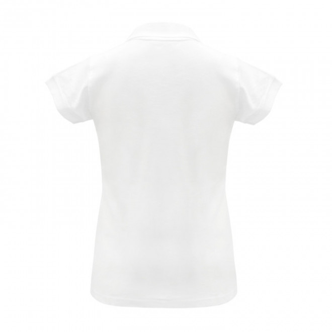 POLO FEMME BLANC PERSONNALISE 210G 'JHK ESSENTIAL'
