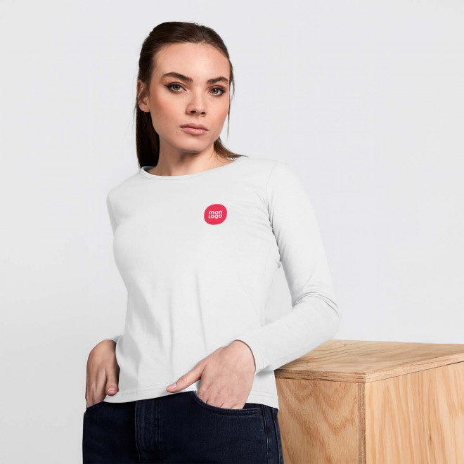 TEE SHIRT FEMME ML BLANC PERSONNALISE 'EXTREME'