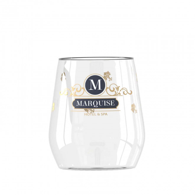 VERRE A EAU EN VERRE 38CL PERSONNALISE 'GLASS EAU'