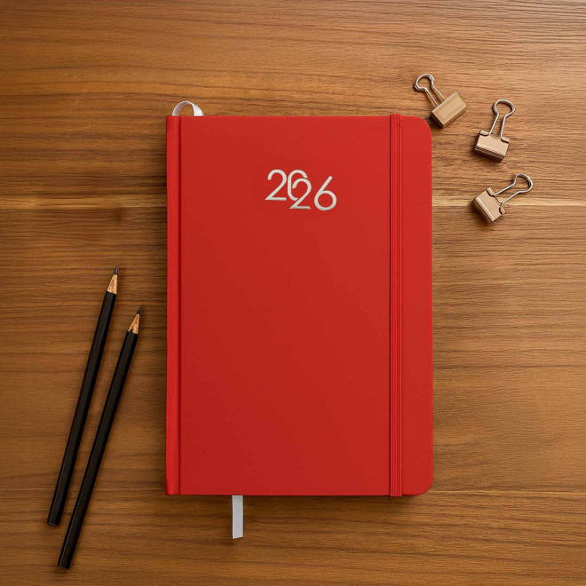 AGENDA JOURNALIER PERSONNALISABLE CARTON COLORE 'SEPTI'