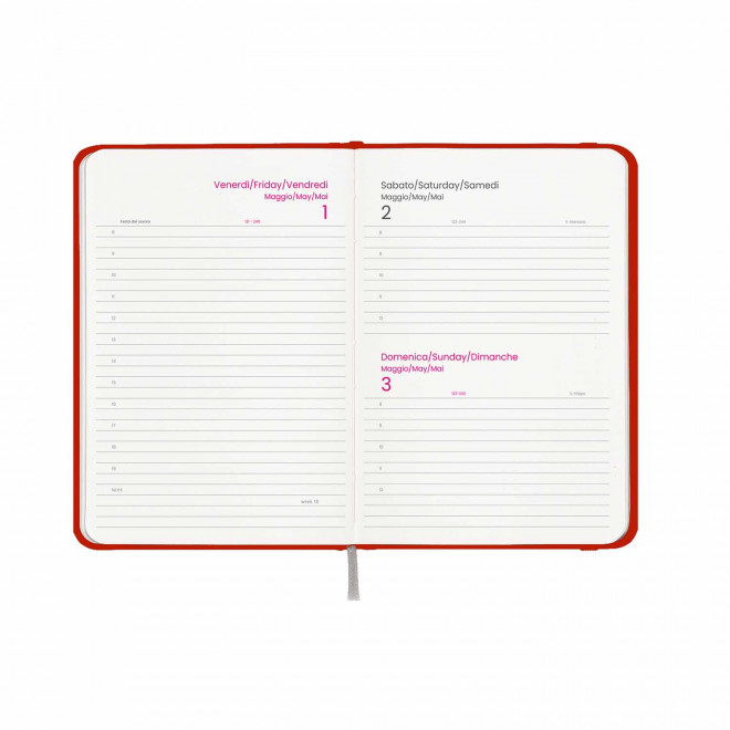 AGENDA JOURNALIER PERSONNALISABLE CARTON COLORE 'SEPTI'