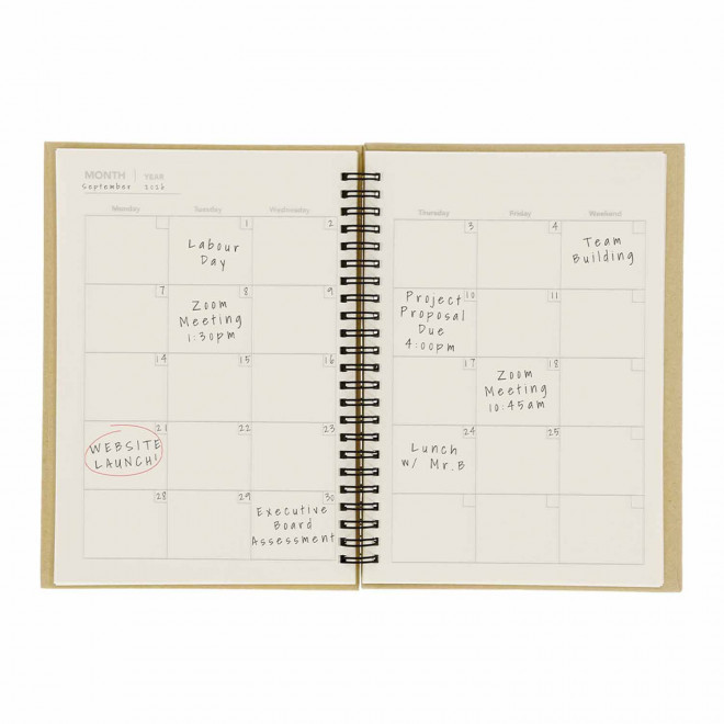 CARNET PLANNER CARTON PERSONNALISABLE 'EMA'