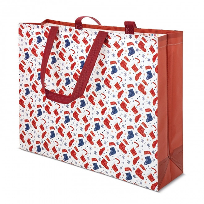 SAC SHOPPING NOEL LAMINE PERSONNALISABLE 'ELENAX'