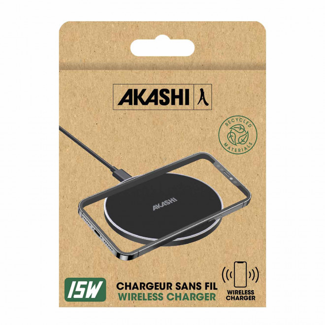 CHARGEUR À INDUCTION PERSONNALISABLE 'PROME 15W'