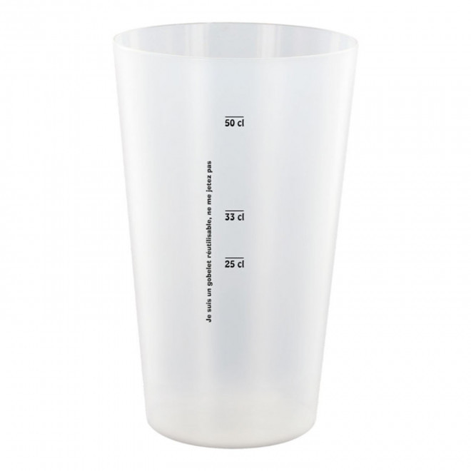 RAPIDE 4J   GOBELET MIF RÉUTILISABLE PERSONNALISÉ 60 CL 'CUPY'