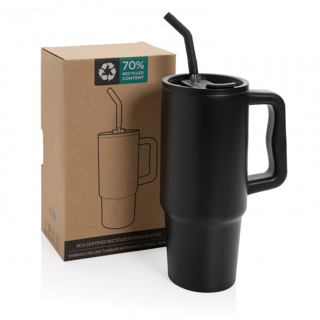 MUG ISOTHERME PERSONNALISABLE 900ML 'TENDENZI INOX'
