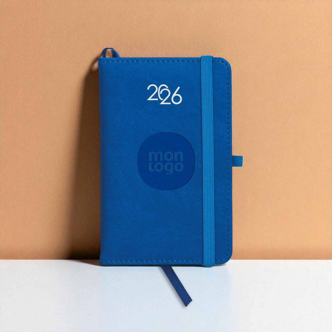 AGENDA SEMAINIER PERSONNALISABLE PU THERMOCOLLE 'LUGGI'