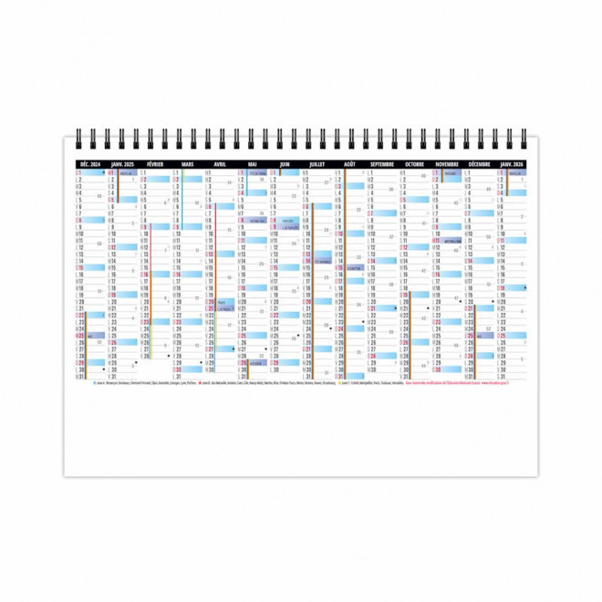 CALENDRIER CHEVALET 13 FEUILLETS PERSONNALISABLE 'ASHA'