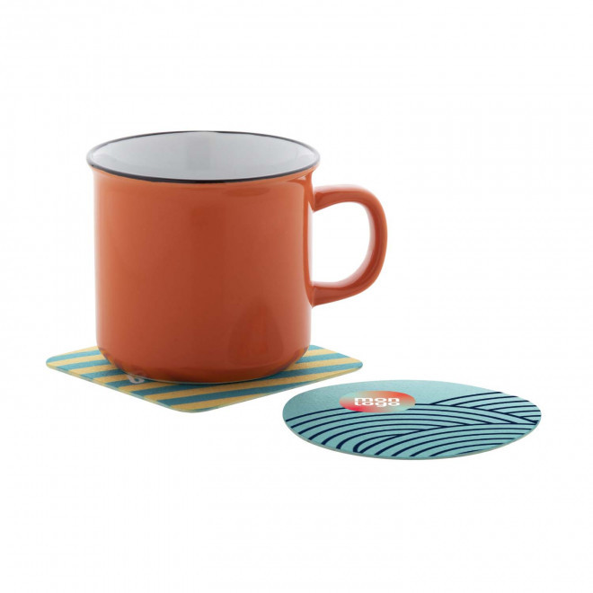 SOUS BOCK EN FEUTRE RPET PERSONNALISABLE 'BINOU'