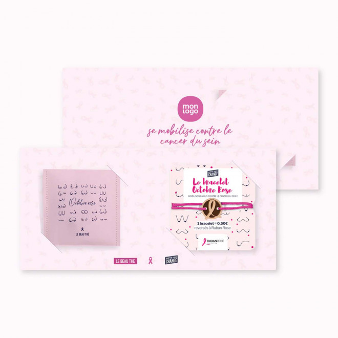 CARTE A INFUSER PERSONNALISABLE OCTOBRE ROSE LE BEAU THE