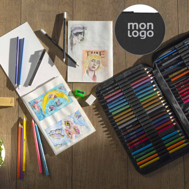 KIT DE DESSIN 74 PCS PERSONNALISABLE 'PAINTI'